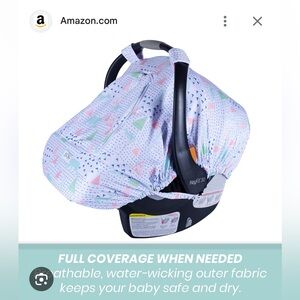 BRISTIN BABY UNISEX CARSEAT STROLLER COWER NEW NEVER USED